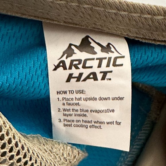 Arctic Air Sport Cap Evaporative Cooling Hat with UV Protection Hat Khaki Green - Picture 3 of 11